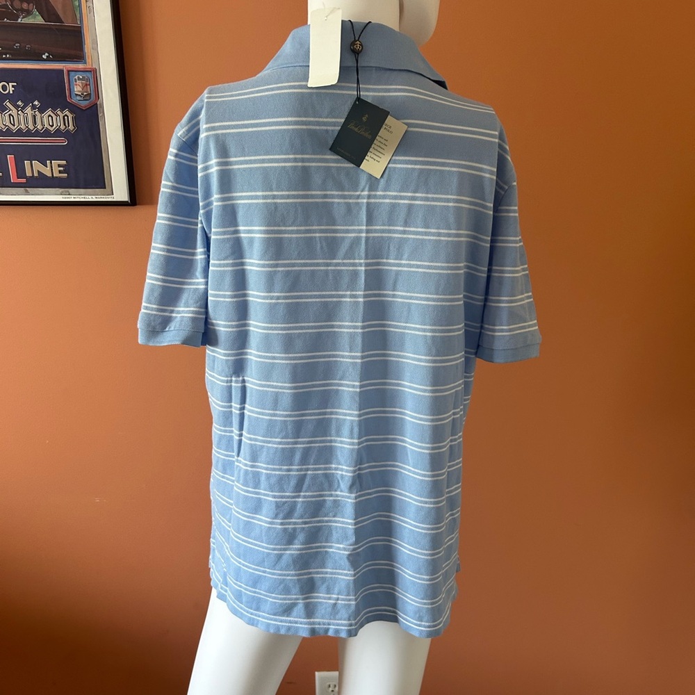 BROOKS BROTHERS “Golden Fleece Performance Polo” light blue women’s polo - Picture 8 of 12